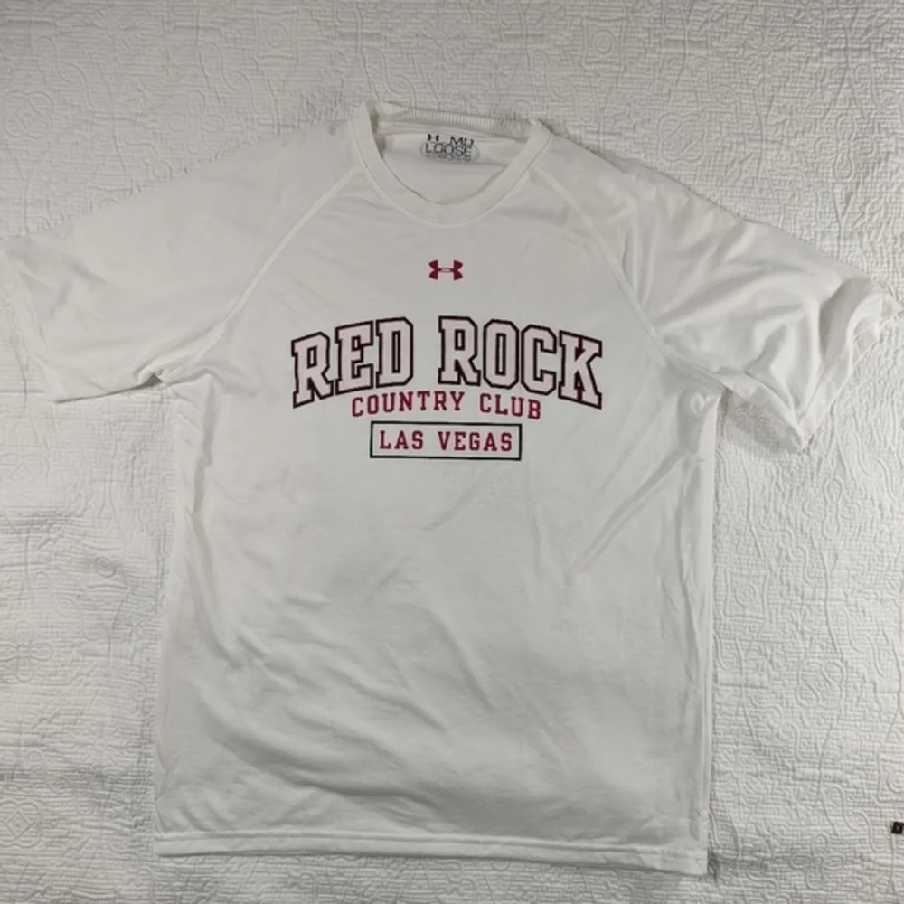 Under Armour Heat Gear‎ Red Rock Country Club Men's Loose Medium Short Sleeve